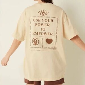 NWT VS Victoria’s Secret PINK Campus We the Urban T-Shirt OSFM